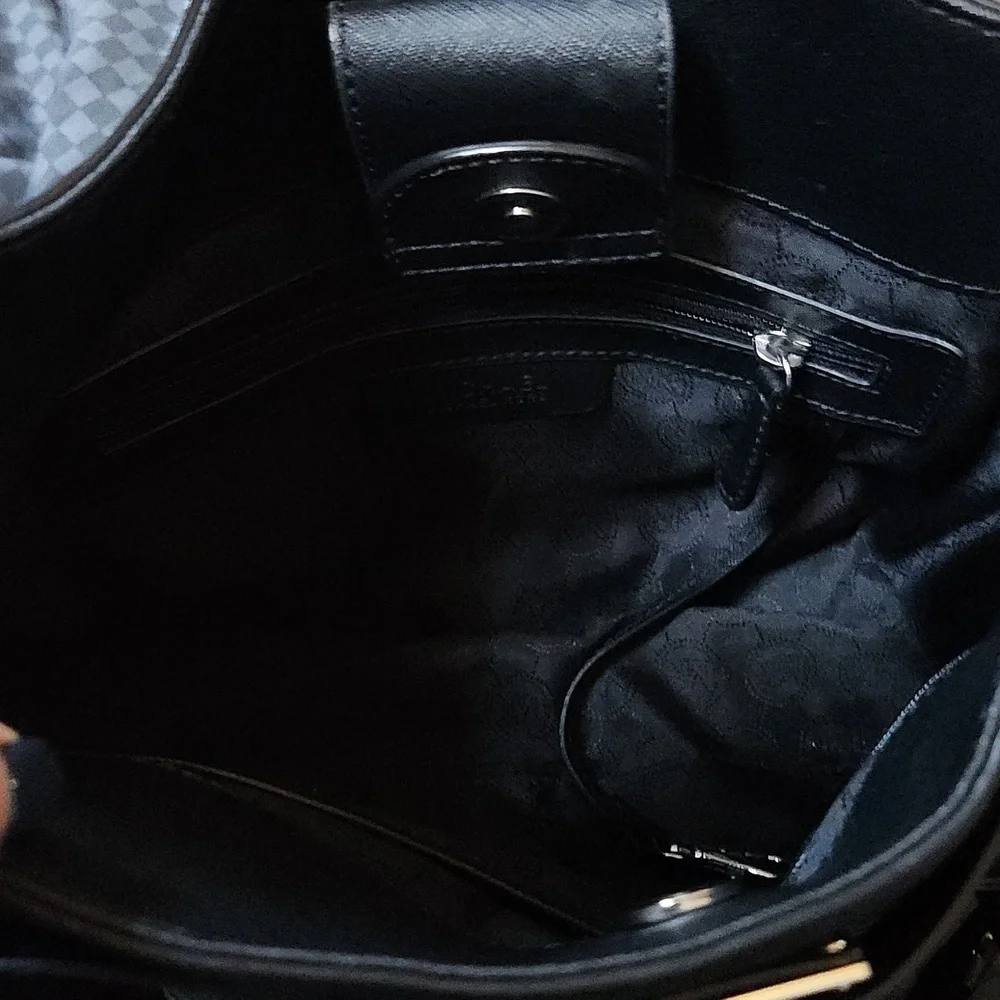 Michael Kors Locking Black Chain Tote